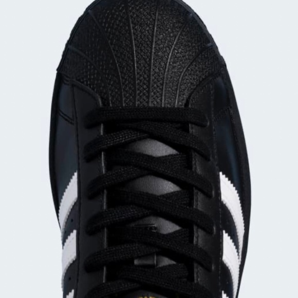 Men’s Original Adidas Superstar Black & White Suede Sneakers Size 10 - Picture 11 of 11